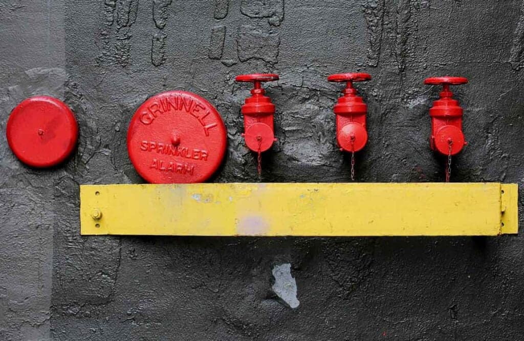 Backflow prevention assembly valves used in annual backflow testing